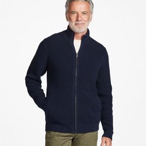 Men's L.L. Bean Organic Cotton Sweater Full Zip